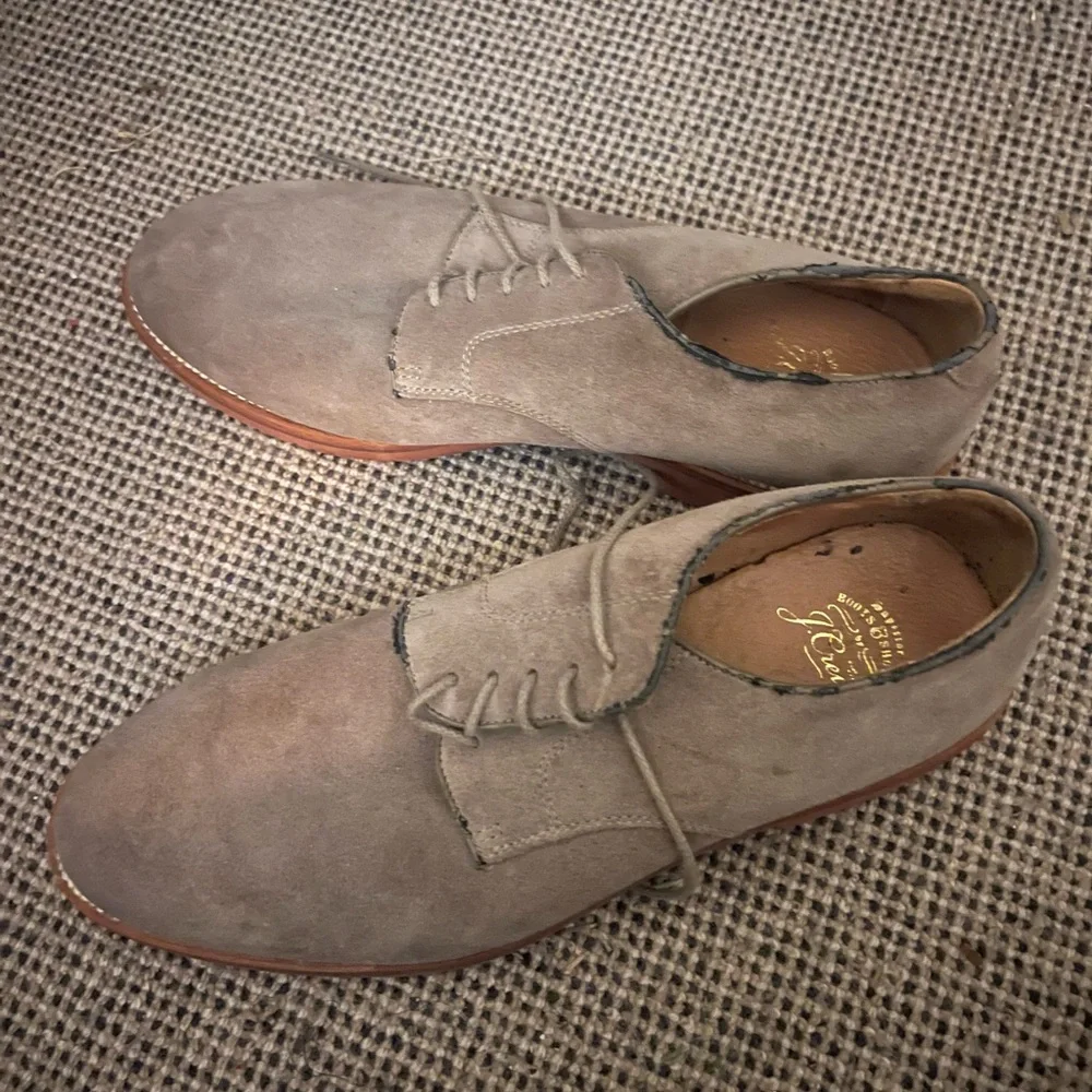 J Crew Used Men's Suede Lace-Up Shoes - Picture 2 of 4